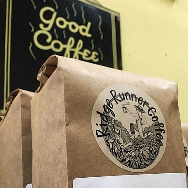 photo of ridge runner coffee on the shelf